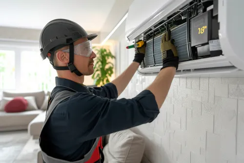 Installer une climatisation avec un professionnel pour garantir un service fiable et de qualité.